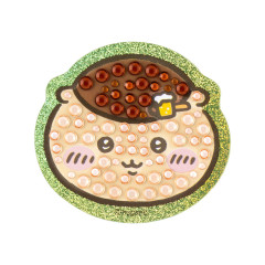Japan Chiikawa Jewelry Deco Sticker - Kuri Manju : Hologram Face Wearing Hair Clip