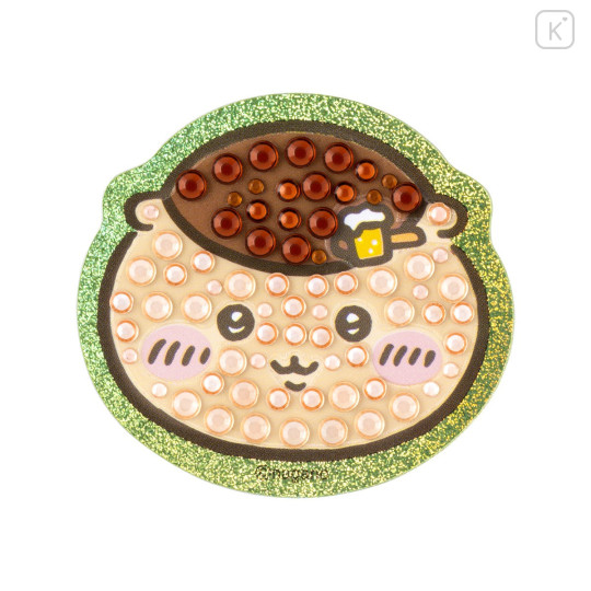 Japan Chiikawa Jewelry Deco Sticker - Kuri Manju : Hologram Face Wearing Hair Clip - 4