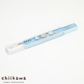 Japan Chiikawa Chopsticks 16.5cm with Case - Chiikawa & Hachiware & Usagi : Flower Blue - 2