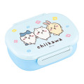Japan Chiikawa Bento Lunch Box 360ml - Chiikawa & Hachiware & Usagi : Flower Blue - 1