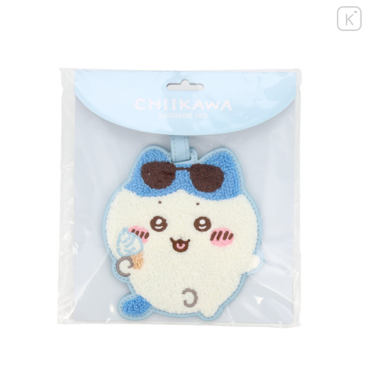Japan Chiikawa Embroidery Luggage Tag - Hachiware : Happy Travel - 3