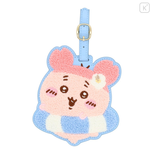 Japan Chiikawa Embroidery Luggage Tag - Furuhonya Kani-chan : Happy Travel - 1