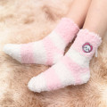 Japan Chiikawa Fluffy Low Crew Socks - Chiikawa : Striped Heart Light Pink - 3