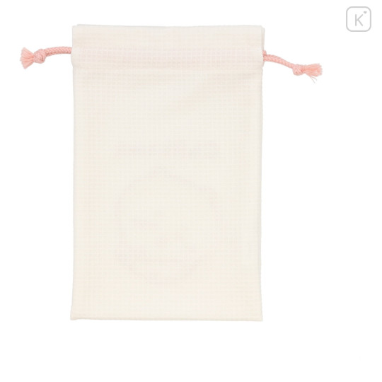 Japan Chiikawa Portable Travel Foldable Slippers & Drawstring Bag - Chiikawa : Happy Travel Pink - 4