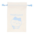 Japan Chiikawa Portable Travel Foldable Slippers & Drawstring Bag - Hachiware : Happy Travel - 3