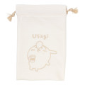 Japan Chiikawa Portable Travel Foldable Slippers & Drawstring Bag - Usagi : Happy Travel - 3