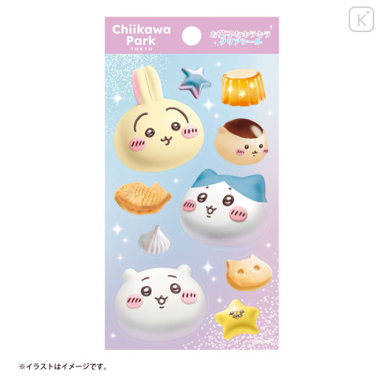 Japan Chiikawa Glitter Clear Sticker - Chiikawa : Chiikawa Park Sweet - 5
