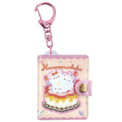 Japan Sanrio Mini Sticker Book Keychain - Hanamaruobake : Birthday Pink