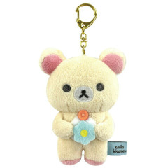 Japan San-X Mascot Holder - Korilakkuma : Basic Rilakkuma Flower Vibrating