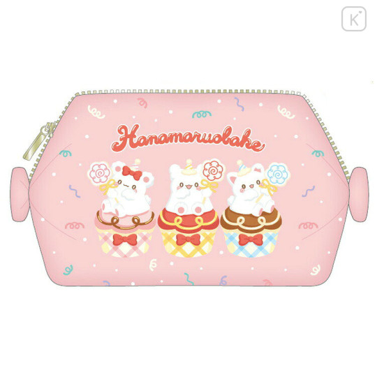 Japan Sanrio Cosmetic Pouch - Hanamaruobake : Birhthday Pink - 1