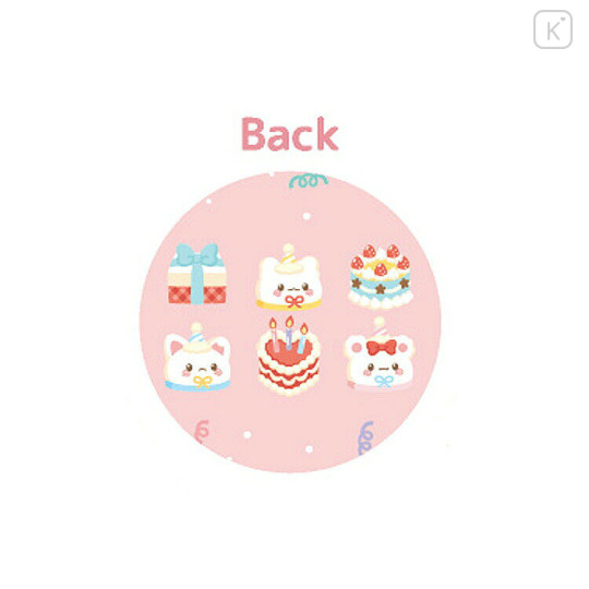 Japan Sanrio Cosmetic Pouch - Hanamaruobake : Birhthday Pink - 2