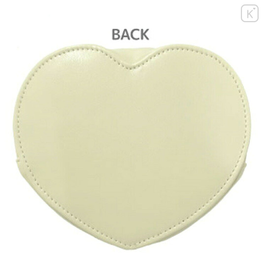 Japan Sanrio Heart-Shaped Clear Pouch - Hanamaruobake : Birthday - 2