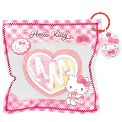 Japan Sanrio Super Soft Squeeze Keychain - Hello Kitty : Heart Rollcake Pink