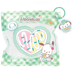 Japan Sanrio Super Soft Squeeze Keychain - Pochacco : Heart Rollcake