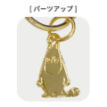 Japan Moomin Scrunchie Charm - Moomintroll : Navy Gold Metal Charm - 2