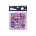 Japan Sanrio Puffy Glitter Stickers - Kuromi & My Melody : Dream - 1