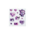 Japan Sanrio Puffy Glitter Stickers - Kuromi & My Melody : Dream - 4