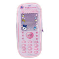 Japan Tamagotchi Long Clear Accessory Case with Carabiner - Flip Phone Style - 1
