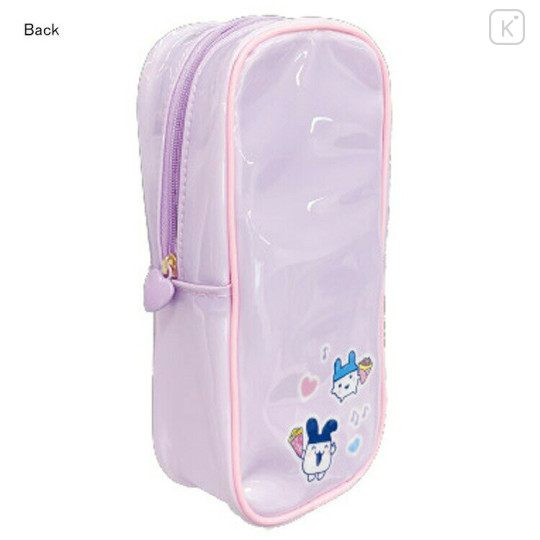 Japan Tamagotchi Long Clear Accessory Case with Carabiner - Flip Phone Style - 2
