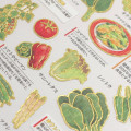 Japan Kamio Picture Book Sticker - Green and Yellow Vegetable - 2