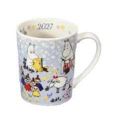 Japan Moomin Porcelain Mug - Little My & Moomintroll & Snufkin : Year of the Sheep