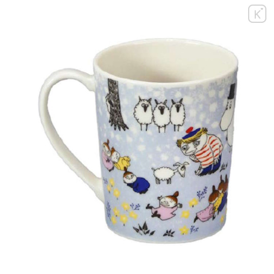 Japan Moomin Porcelain Mug - Little My & Moomintroll & Snufkin : Year of the Sheep - 2