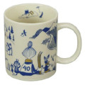 Japan Moomin Porcelain Mug - Little My & Moomintroll & Snufkin : Winter Games - 1