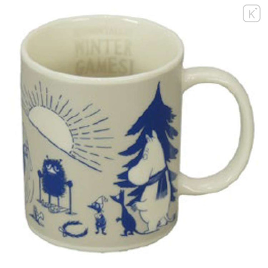 Japan Moomin Porcelain Mug - Moomintroll : Winter Games - 1