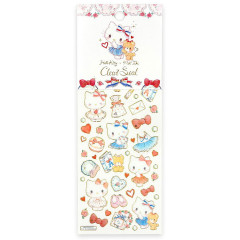 Japan Miki Takei × Sanrio Foil Edge Clear Seal - Hello Kitty : Paris and Ribbons