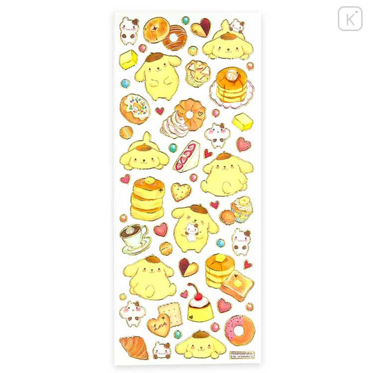 Japan Miki Takei × Sanrio Foil Edge Clear Seal - Pompompurin : Fluffy Soufflé - 2