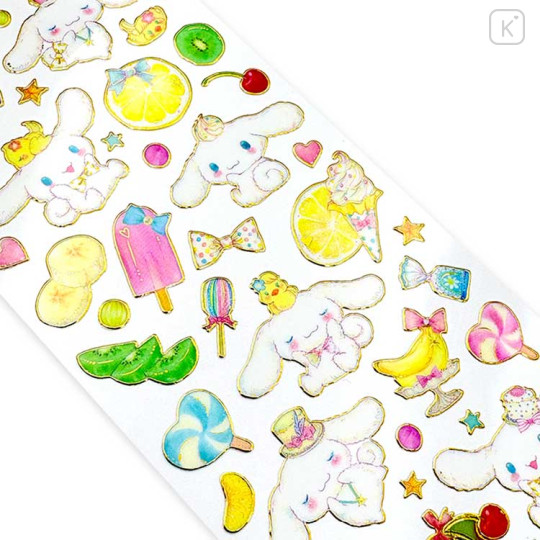 Japan Miki Takei × Sanrio Foil Edge Clear Seal - Cinnamoroll : Fresh Citrus - 3