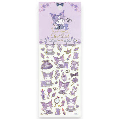 Japan Miki Takei × Sanrio Foil Edge Clear Seal - Kuromi : Dark Feminine