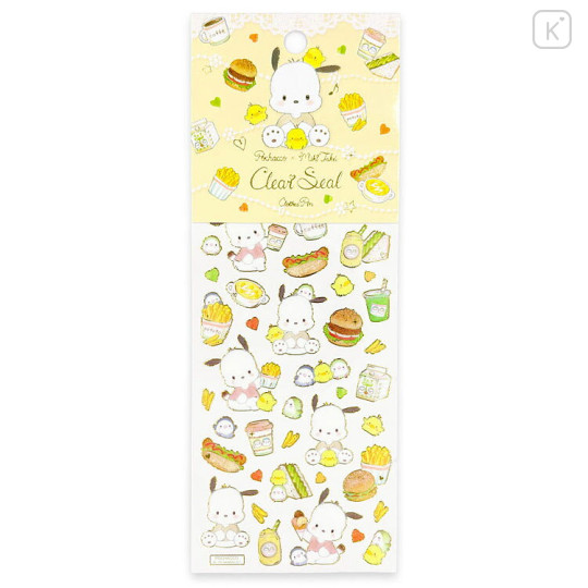 Japan Miki Takei × Sanrio Foil Edge Clear Seal - Pochacco : Pochacco - 1