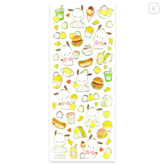 Japan Miki Takei × Sanrio Foil Edge Clear Seal - Pochacco : Pochacco - 2