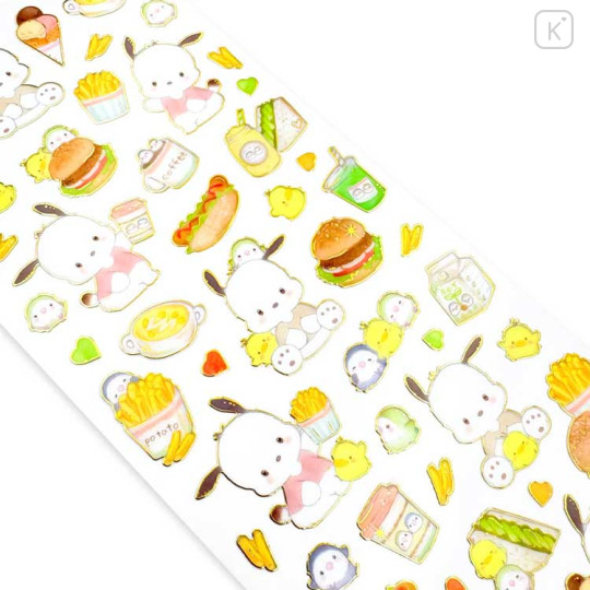 Japan Miki Takei × Sanrio Foil Edge Clear Seal - Pochacco : Pochacco - 3