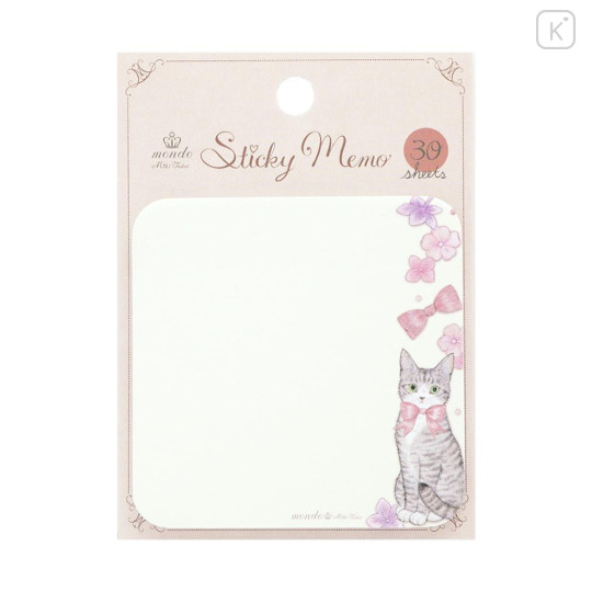 Japan Miki Takei Sticky Notes - Silver Tabby - 1