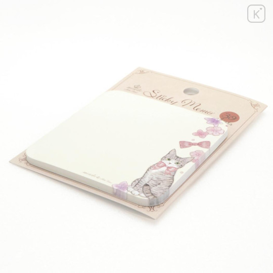 Japan Miki Takei Sticky Notes - Silver Tabby - 2