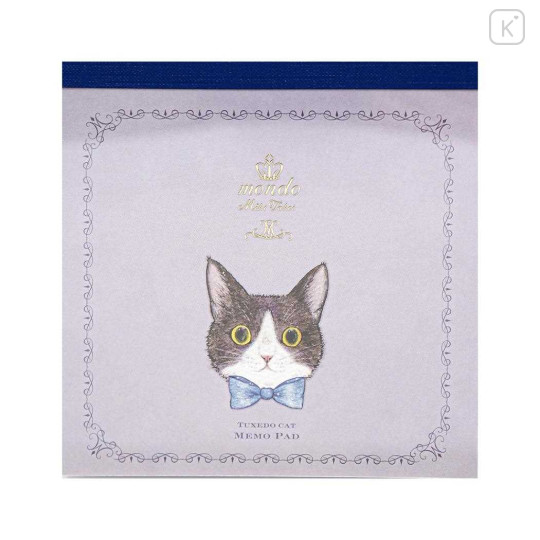 Japan Miki Takei Memo Pad - Tuxedo Cat - 1