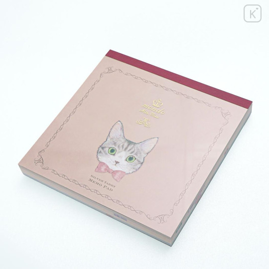 Japan Miki Takei Memo Pad - Silver Tabby - 2