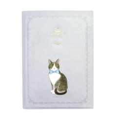 Japan Miki Takei 6 Pockets A5 Clear File - Tuxedo Cat