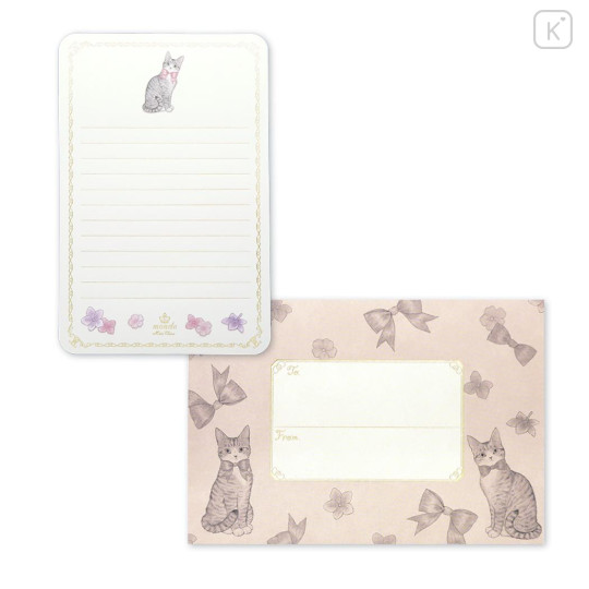 Japan Miki Takei Letter Set - Silver Tabby - 2