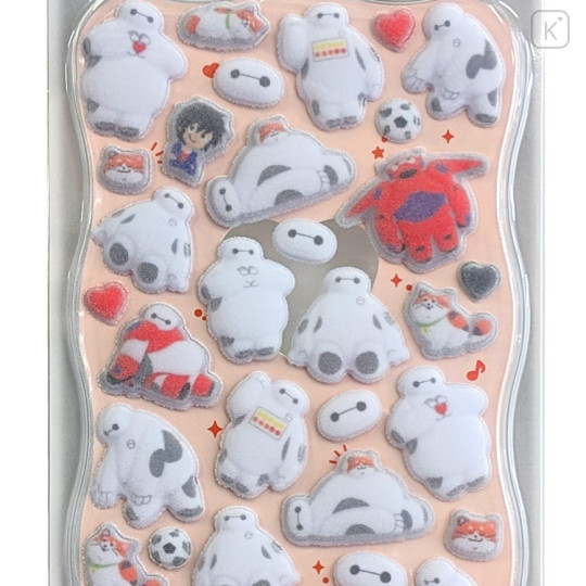 Japan Disney Flocky Drop Sticker - Baymax - 2