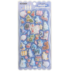 Japan Disney Flocky Drop Sticker - Moomin : Mix