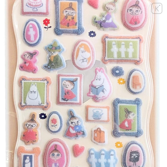 Japan Disney Flocky Drop Sticker - Moomin : Frame - 2