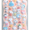 Japan Peanuts Flocky Drop Sticker - Snoopy & Woodstock - 2