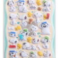 Japan Peanuts Flocky Drop Sticker - Snoopy : Siblings - 2