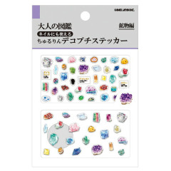 Japan Kamio Deco Petit Picture Book Sticker - Minerals