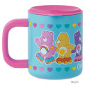 Japan Care Bears Stainless Steel Mug with Lid - Snoopy : Blue Pink Heart - 2