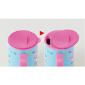 Japan Care Bears Stainless Steel Mug with Lid - Snoopy : Blue Pink Heart - 4