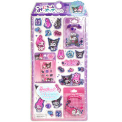 Japan Sanrio Miniature Pop Sticker - Kuromi & My Melody
